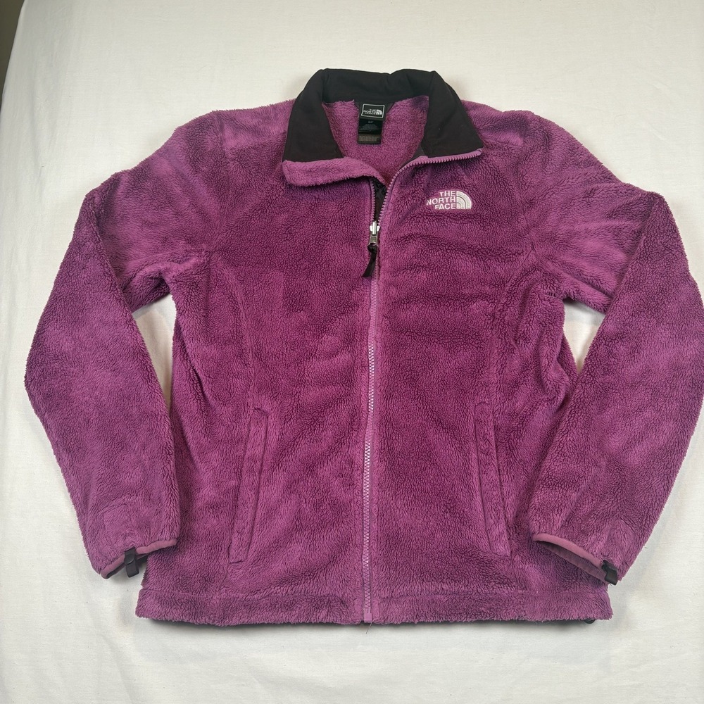 The North Face Jacket Womens Small Full Zip Long Sleeve Outdoors Pink Fleece - Picture 2 of 9